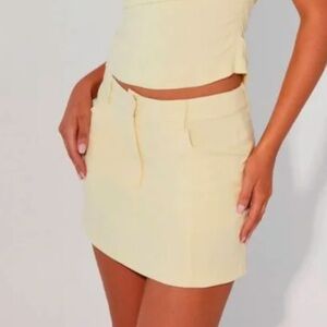 Peppermayo Women's Mini Skirt - Light Yellow